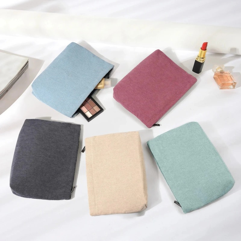 กระเป๋าเครื่องสำอางผ้าลูกฟูกแบ - Beauty Makeup Women บทวิจารณ์และราคา
